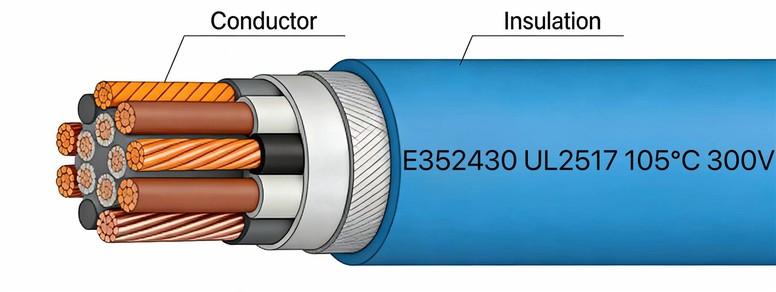 UL2517 PVC Multicore Flexible Cable UL2517 PVC Multicore Flexible Cable